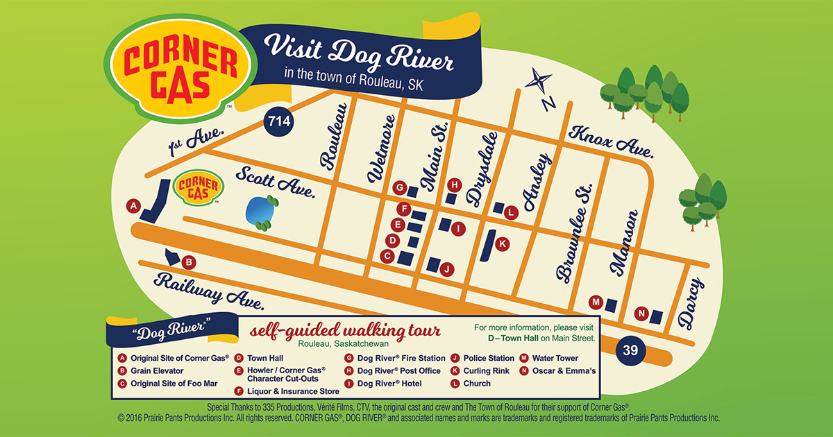 Map of Dog River? r/CornerGas