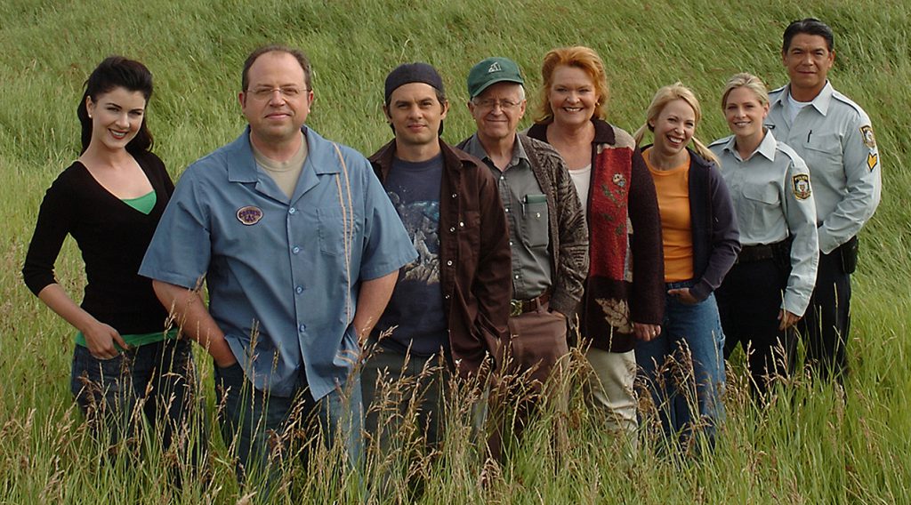 Corner Gas cast in field